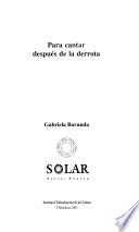 Para cantar después de la derrota