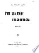 Para una mejor descendencia