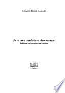 Para una verdadera democracia