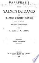 Paráfrasis de los Salmos de David