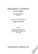 Parlamento y sociedad en el Perú: Geografía política de la costa norte-centro-sur (1861-1899)