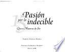 Pasión por lo indecible