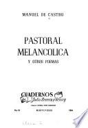 Pastoral melancólica y otros poemas