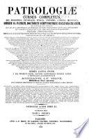 Patrologiae cursus completus