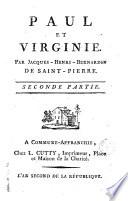 Paul et Virginie. Par Jacques-Henri-Bernardin de Saint-Pierre...