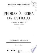 Pedras à Beira Da Estrada: Notas e perfis, 1929-1971