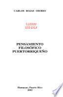 Pensamiento filosófico puertorriqueño