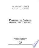 Pensamiento político: 1996-1997