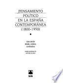 Pensamiento político en la España contemporánea, 1800-1950