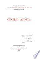 Pensamiento político venezolano del siglo XIX;: Cecilio Acosta