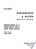 Pensamiento y acción