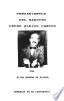 Pensamientos del maestro Pedro Albizu Campos