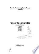 Pensar la comunidad