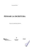 Pensar la escritura