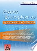 Peones de Limpieza Del Ayuntamiento de Valladolid. Temario Y Test Ebook