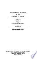 Permanent Missions to the United Nations