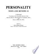 Personality Tests and Reviews