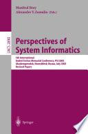 Perspectives of Systems Informatics