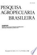 Pesquisa agropecuária brasileira