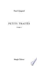 Petits traités