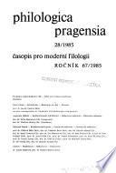 Philologica Pragensia
