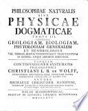 Philosophia naturalis