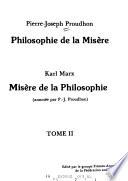 Philosophie de la misère