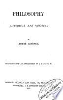 Philosophy Historical and Critical