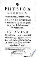 Physica moderna experimental, systematica
