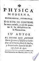 Physica moderna, experimental, systematica