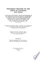 Pichardo's Treatise on the Limits of Louisiana and Texas