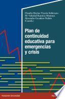 Plan de continuidad educativa para emergencias y crisis