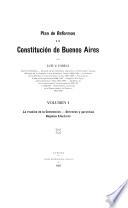 Plan de reformas á la constitución de Buenos Aires