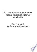 Plan nacional de educación superior