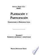 Planeación y participación: Elementos históricos y conceptuales