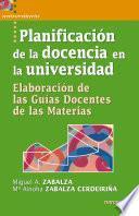 Planificación de la docencia en la universidad