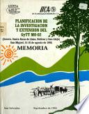 PLANIFICACION DE LA INVESTIGACION Y EXTENSION DEL GyTT MO-02 (Jocoro, Santa Rosa de Lima, Bolivar y San Alejo) San Miguel, 15-16 de agosto de 1995 - MEMORIA