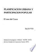 Planificación urbana y participación popular