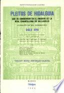 Pleitos de hidalguía que se conservan en el Archivo de la Real Chancillería de Valladolid