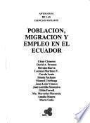 Población, migración y empleo en el Ecuador