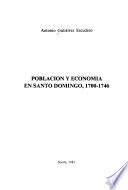 Población y economía en Santo Domingo, 1700-1746