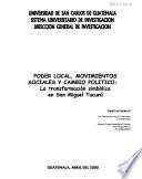 Poder local, movimientos sociales y cambio político