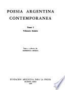 Poesía argentina contemporanea
