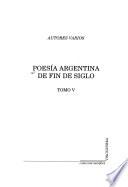 Poesía argentina de fin de siglo