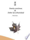 Poesía continua & Deber de urbanidad