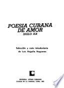 Poesía cubana de amor, siglo XX