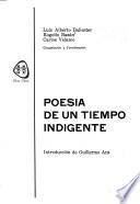 Poesía de un tiempo indigente