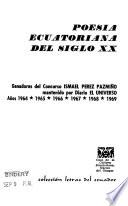 Poesía ecuatoriana del siglo XX: años 1964-1969