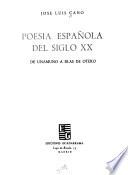 Poesía española del siglo xx