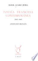 Poesía francesa contemoránea, 1915-1965